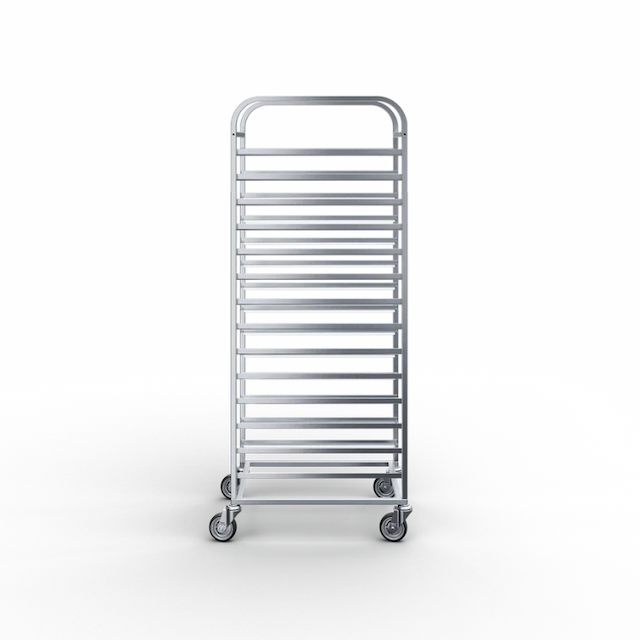 Тележка-шпилька под гастроемкости 14 направляющих RADA жаропрочные колеса 80 мм