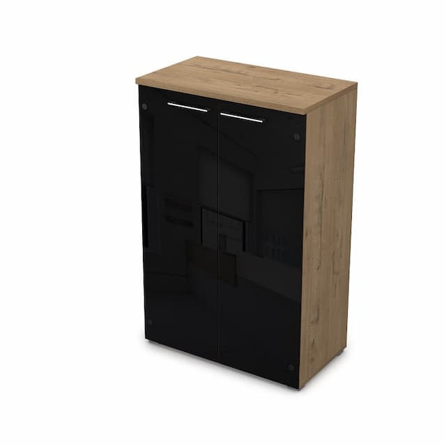 Шкаф АЛСАВ Gloss line 9НШ.017.7 teakwood/металл глянец