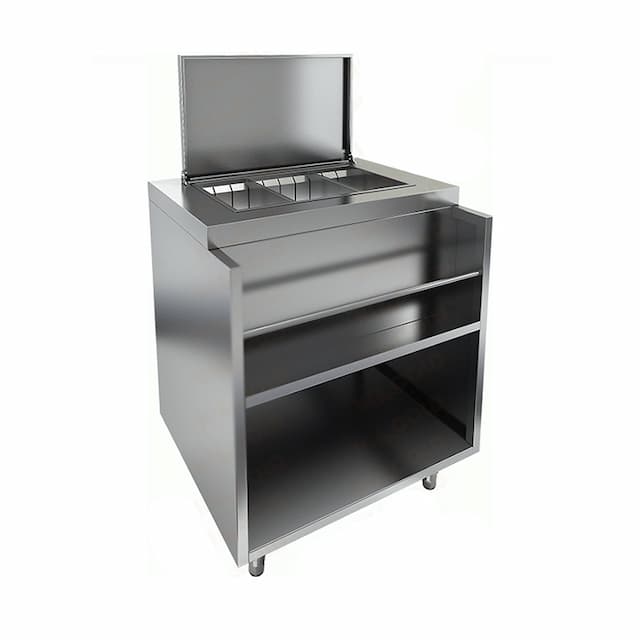 Барная станция с крышкой и лотком Hicold НБМВЛ-6/6КР